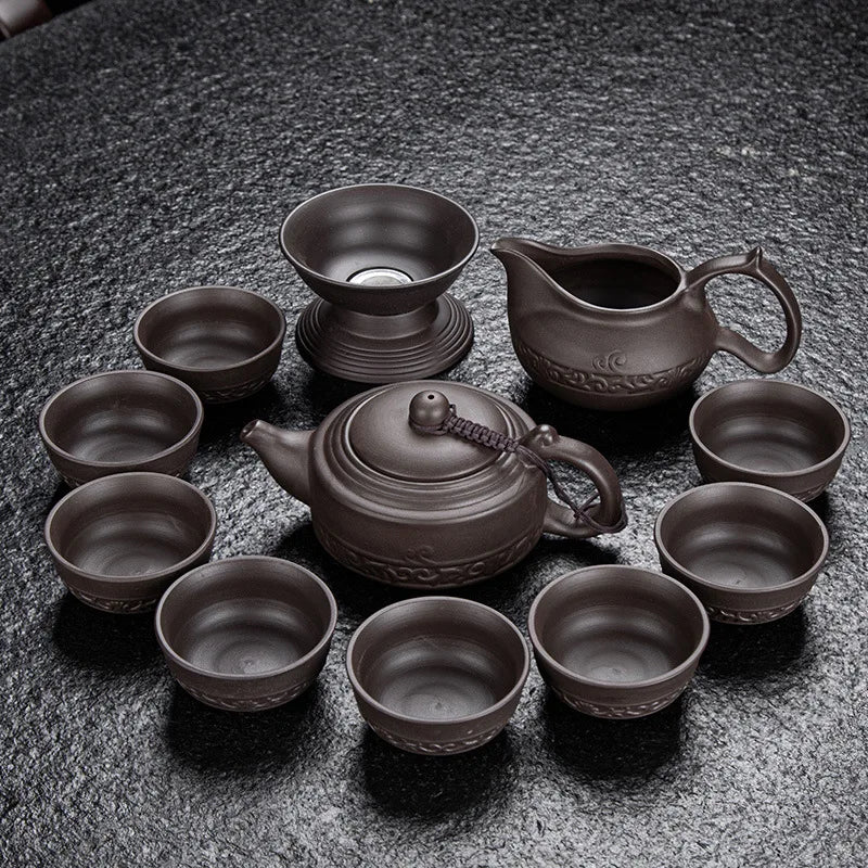 Handmade Antique Zen Yixing Tea Set