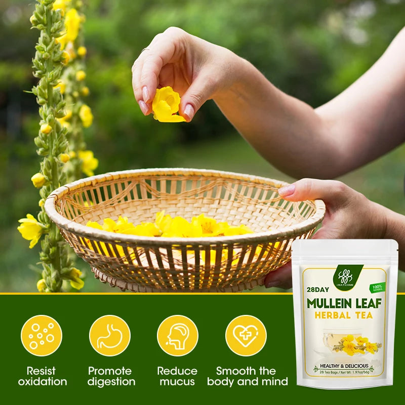 IMATCHME 28-Day Mullein Leaf Herbal Tea