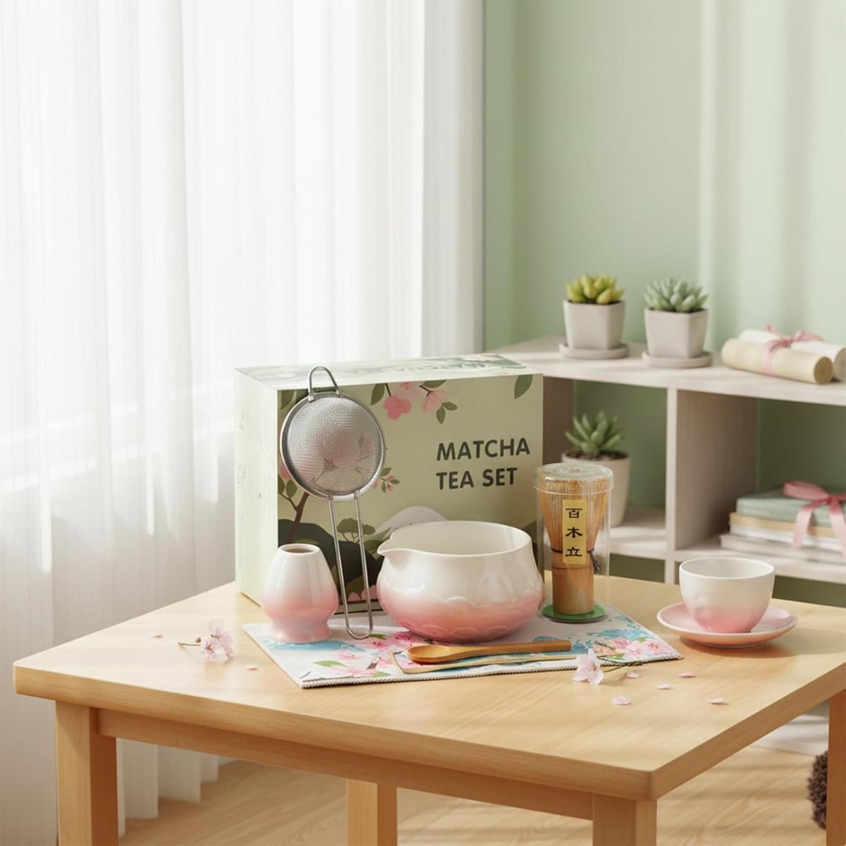 8-Piece Matcha Tea Set – Complete Ceremonial & Latte Kit