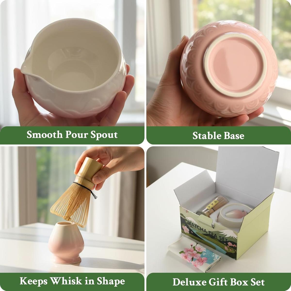 8-Piece Matcha Tea Set – Complete Ceremonial & Latte Kit