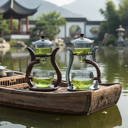 Auto Pour Glass Gong Fu Set