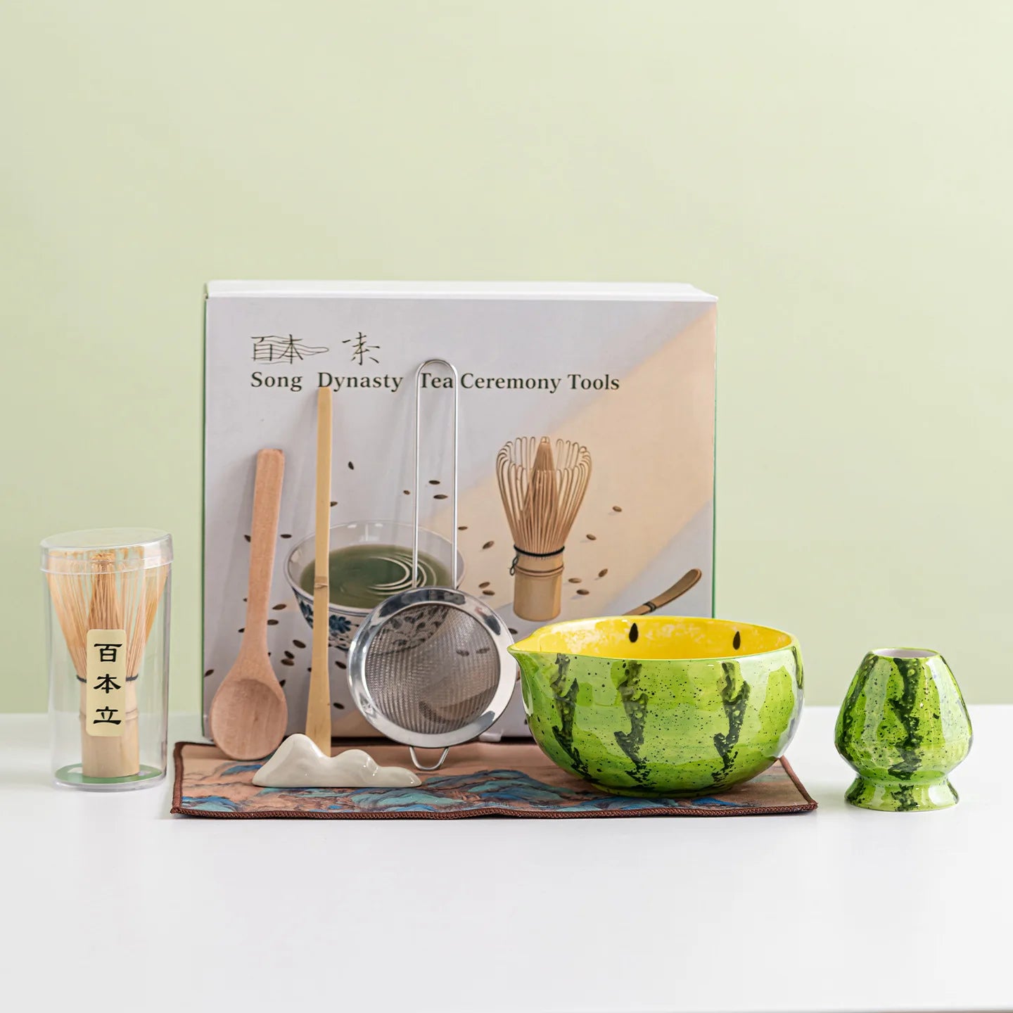 Creative Watermelon 8-Piece Matcha Tea Set