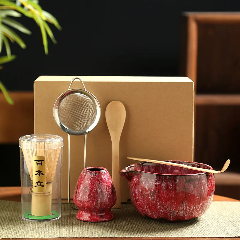 6-Piece Song Dynasty–Inspired Matcha Tea Ceremony Set