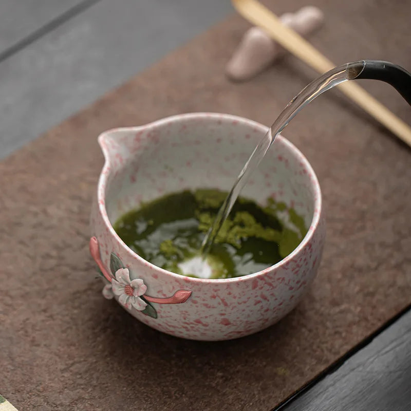 8-Piece Pinch Flower Series Matcha Set