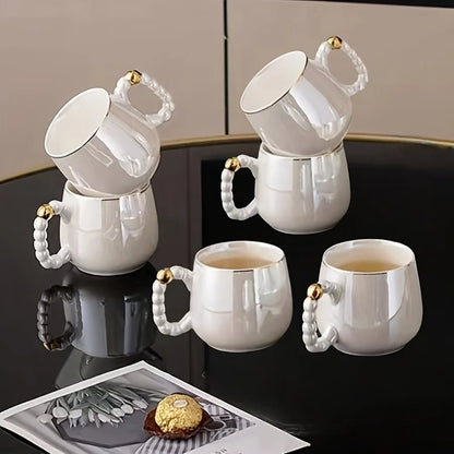Opaline Royale Pearl Porcelain Tea Set