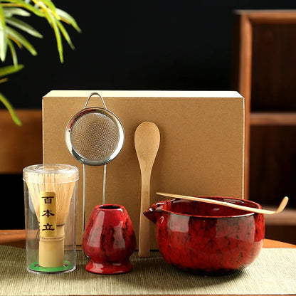 6-Piece Song Dynasty–Inspired Matcha Tea Ceremony Set