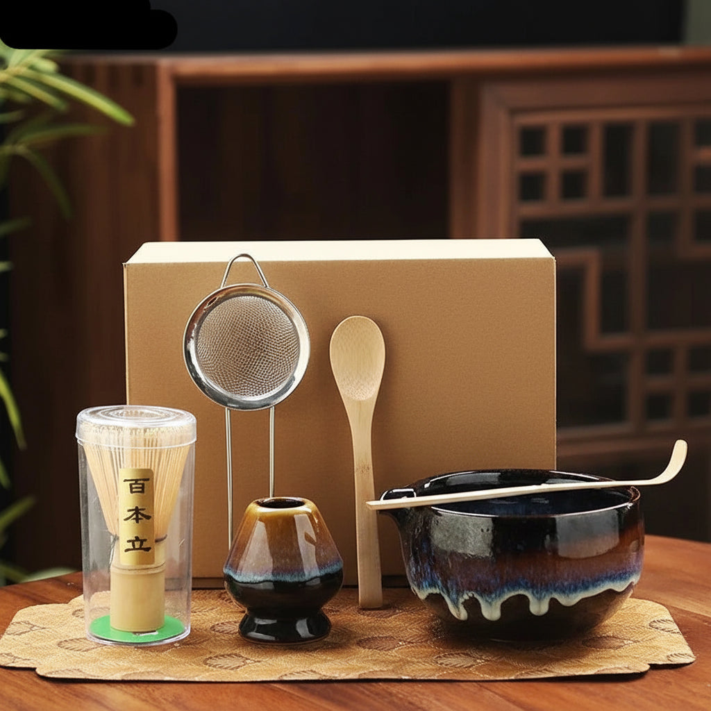 6-Piece Song Dynasty–Inspired Matcha Tea Ceremony Set