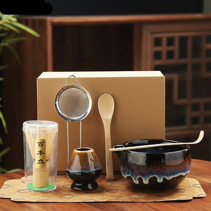 6-Piece Song Dynasty–Inspired Matcha Tea Ceremony Set