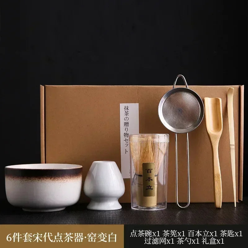 6-Piece Song Dynasty Bamboo Matcha Set