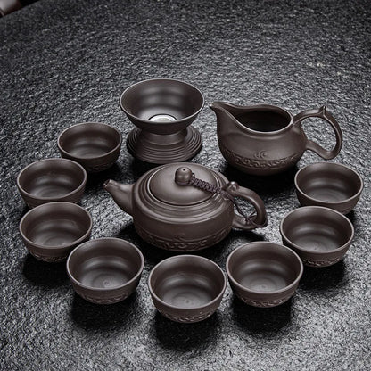 Handmade Antique Zen Yixing Tea Set