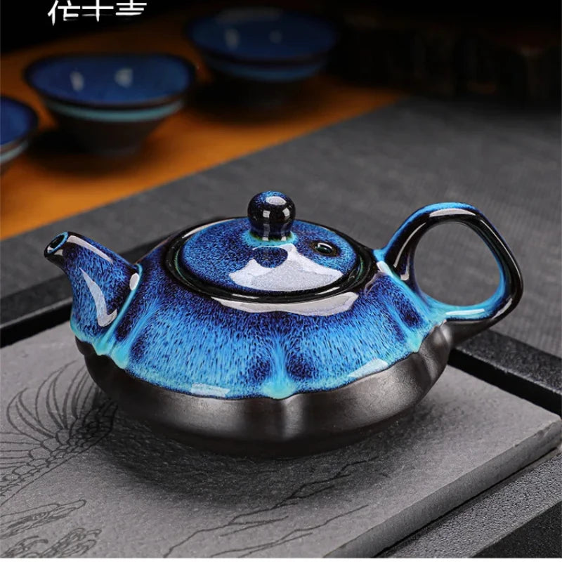 Jun Kiln Change Teapot & Cups