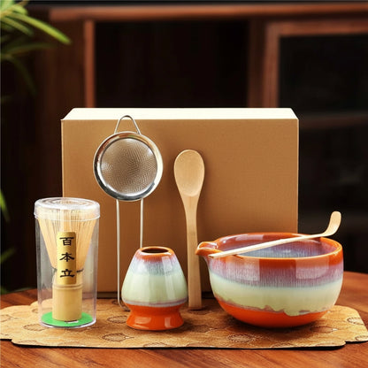 6-Piece Song Dynasty–Inspired Matcha Tea Ceremony Set
