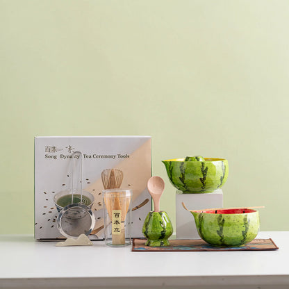 Creative Watermelon 8-Piece Matcha Tea Set