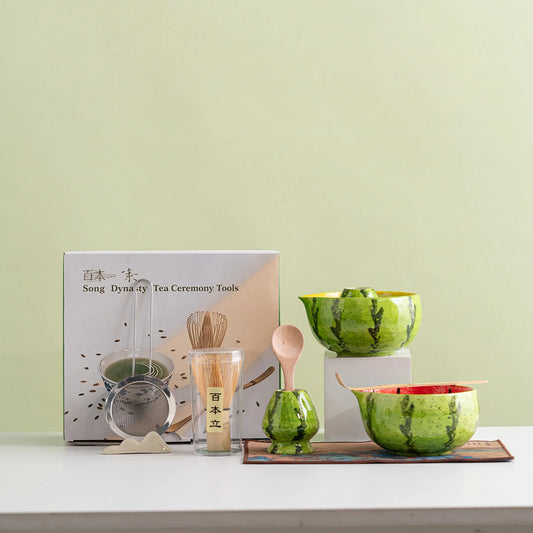 Creative Watermelon 8-Piece Matcha Tea Set