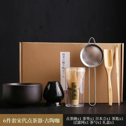6-Piece Song Dynasty Bamboo Matcha Set