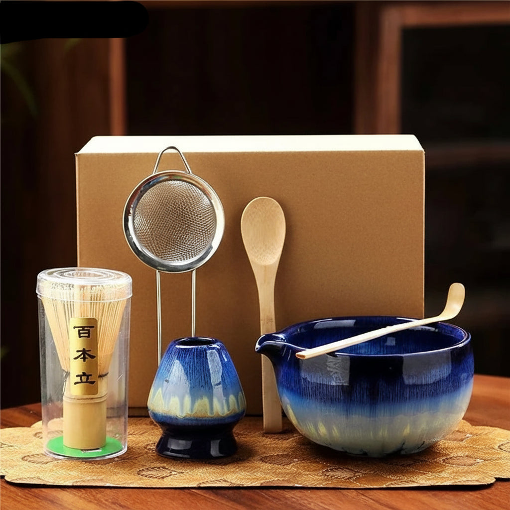 6-Piece Song Dynasty–Inspired Matcha Tea Ceremony Set