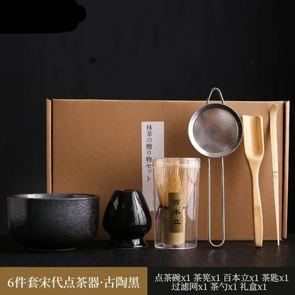 6-Piece Song Dynasty Bamboo Matcha Set
