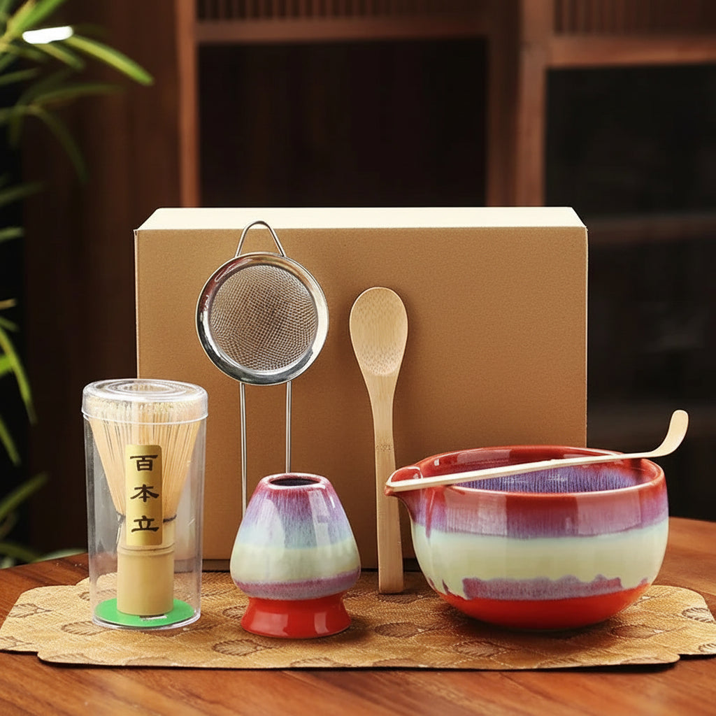 6-Piece Song Dynasty–Inspired Matcha Tea Ceremony Set