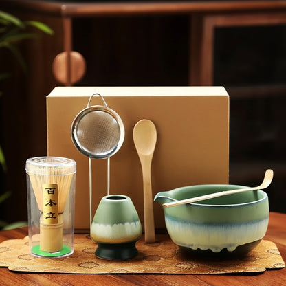 6-Piece Song Dynasty–Inspired Matcha Tea Ceremony Set