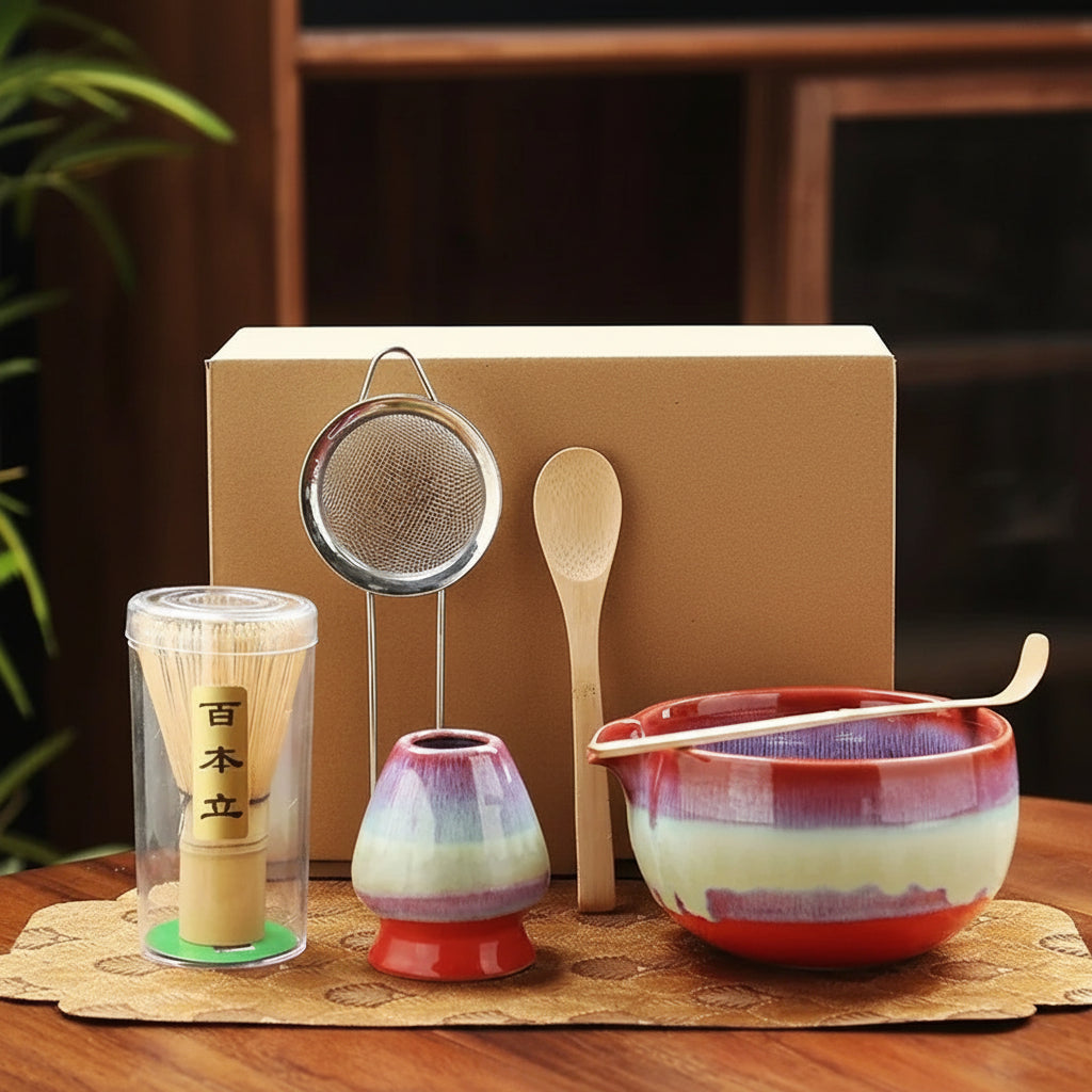 6-Piece Song Dynasty–Inspired Matcha Tea Ceremony Set
