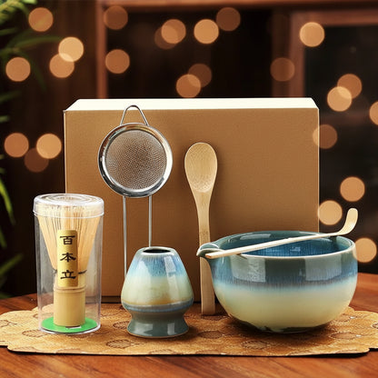 6-Piece Song Dynasty–Inspired Matcha Tea Ceremony Set