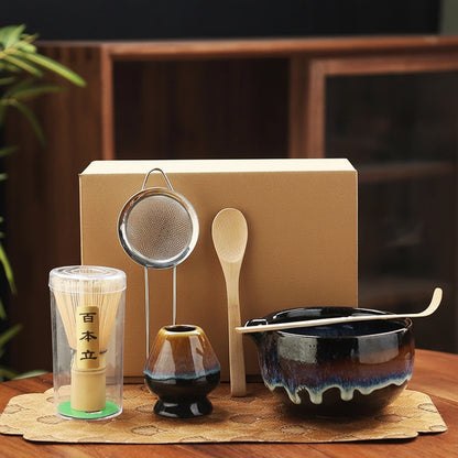 6-Piece Song Dynasty–Inspired Matcha Tea Ceremony Set