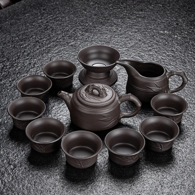 Handmade Antique Zen Yixing Tea Set