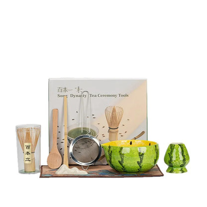 Creative Watermelon 8-Piece Matcha Tea Set