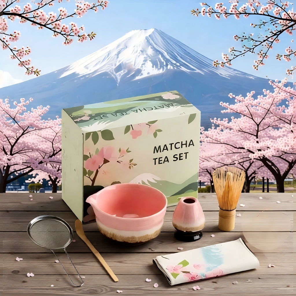 8-Piece Matcha Tea Set – Complete Ceremonial & Latte Kit
