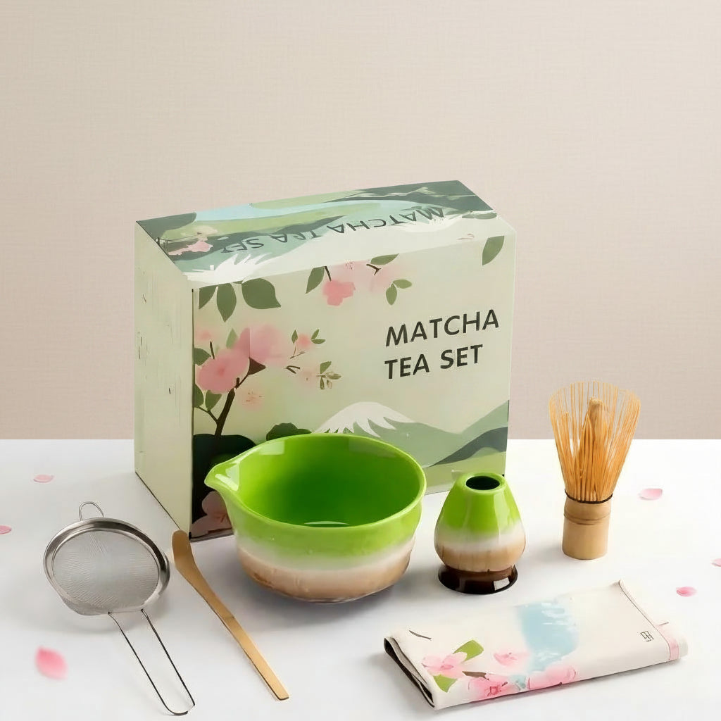 8-Piece Matcha Tea Set – Complete Ceremonial & Latte Kit