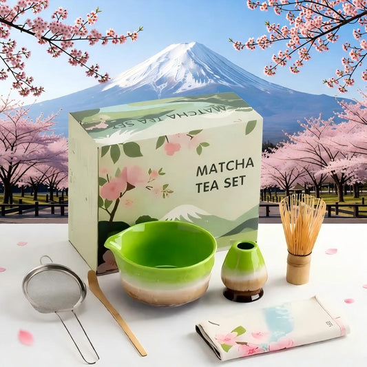 8-Piece Matcha Tea Set – Complete Ceremonial & Latte Kit